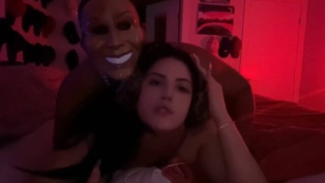 Arab Natural Busty is fucked by a masked man